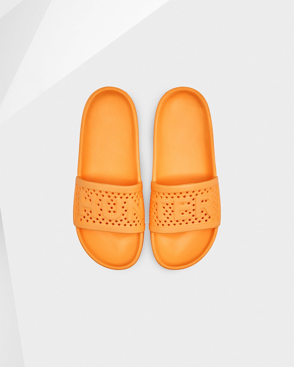 Womens Slides - Hunter Original Lightweight Moulded (74QFUMOXR) - Orange